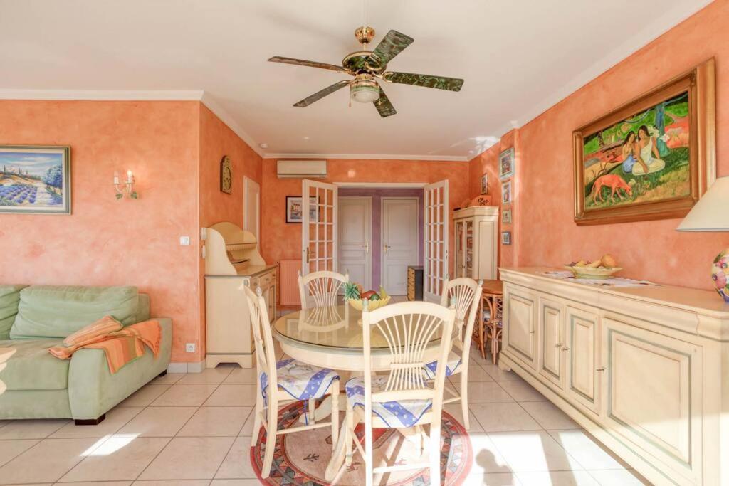 Apartament A6- 2 Bdr Incredible Sea View - Ac, Garage & Terrace Antibes Zewnętrze zdjęcie